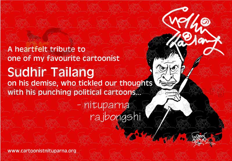 Tribute to Sudhir Tailang cartoon by Nituparna rajbongshi