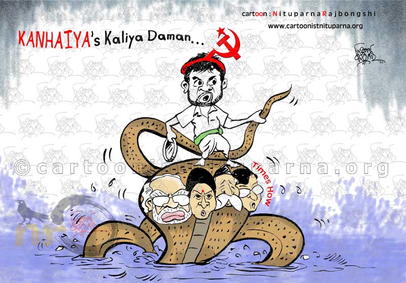 Revisiting-Kaliya-Daman- cartoon by Nituparna Rajbongshi