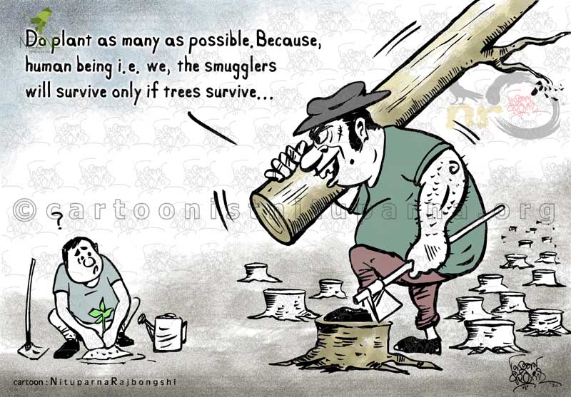 Survival Logic cartoon by Nituparna Rajbongshi