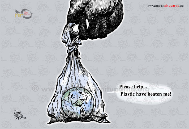 Beat Plastic Pollution! | Cartoonist Nituparna Rajbongshi