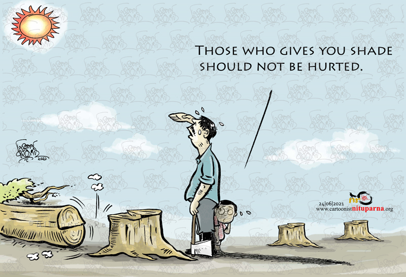 save tree save life Archives - Official Website of Cartoonist Nituparna  Rajbongshi